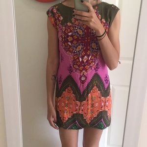 Farm Rio S print mini dress